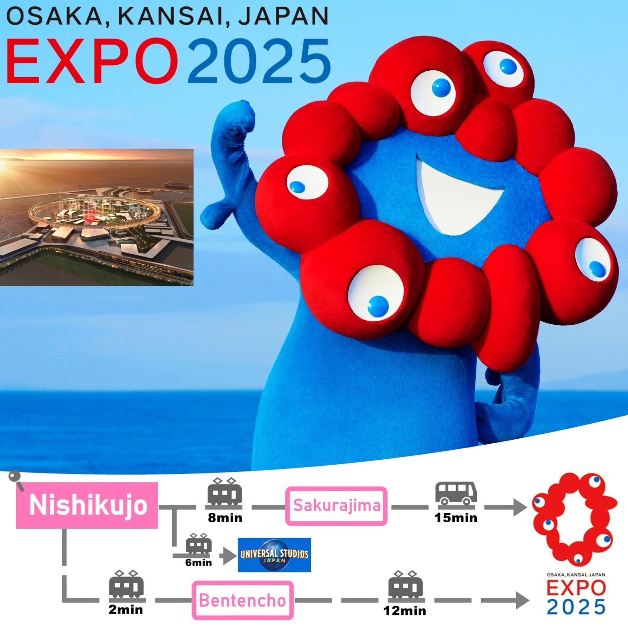 Usj 2 Stops, Umeda&dotonbori 8mins, Kix Direct Access Sv2 * Osaka